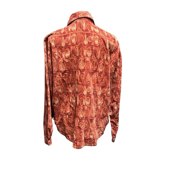 Women’s Autumn Orange WOOLRICH Button Up Shirt, Size L Cozy Fall Fairy Office - Picture 4 of 8